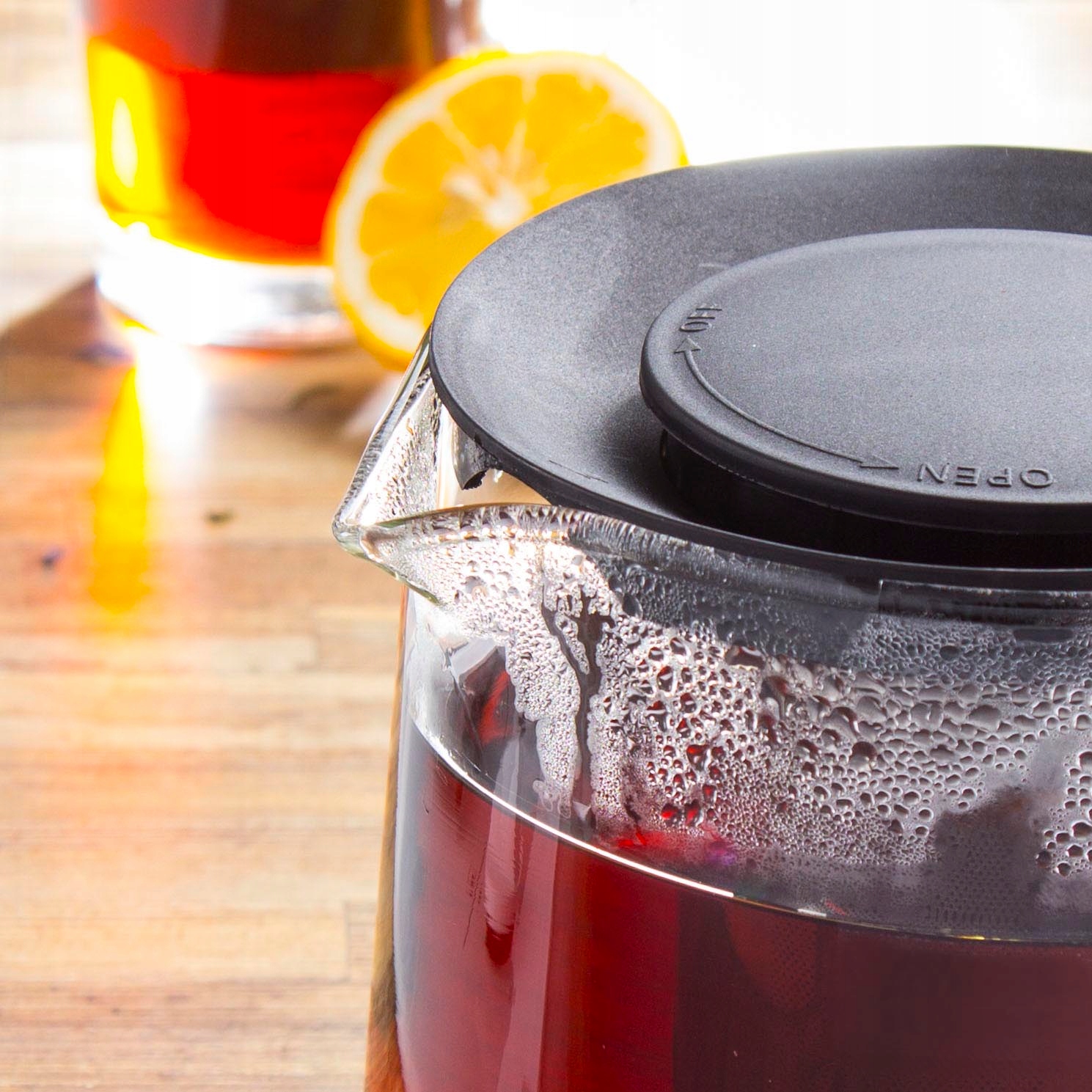 Zaparzacz do herbaty do ziół Dzbanek szklany 1,5L Rodzaj zaparzacz dzbanek