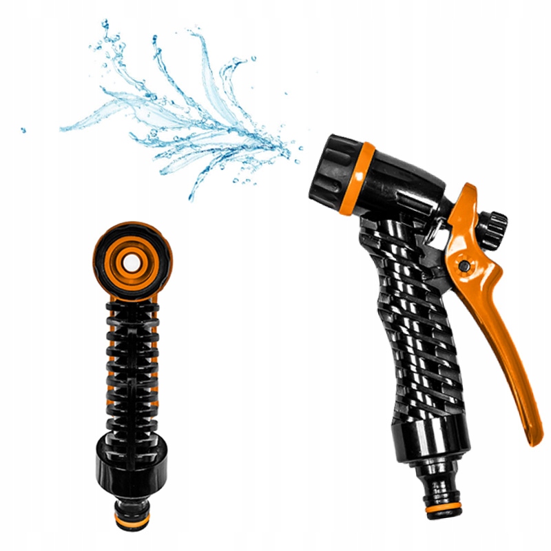 PISTOLET OGRODOWY KRÓTKI DO PODLEWANIA ZRASZACZ WODY NA WĄŻ