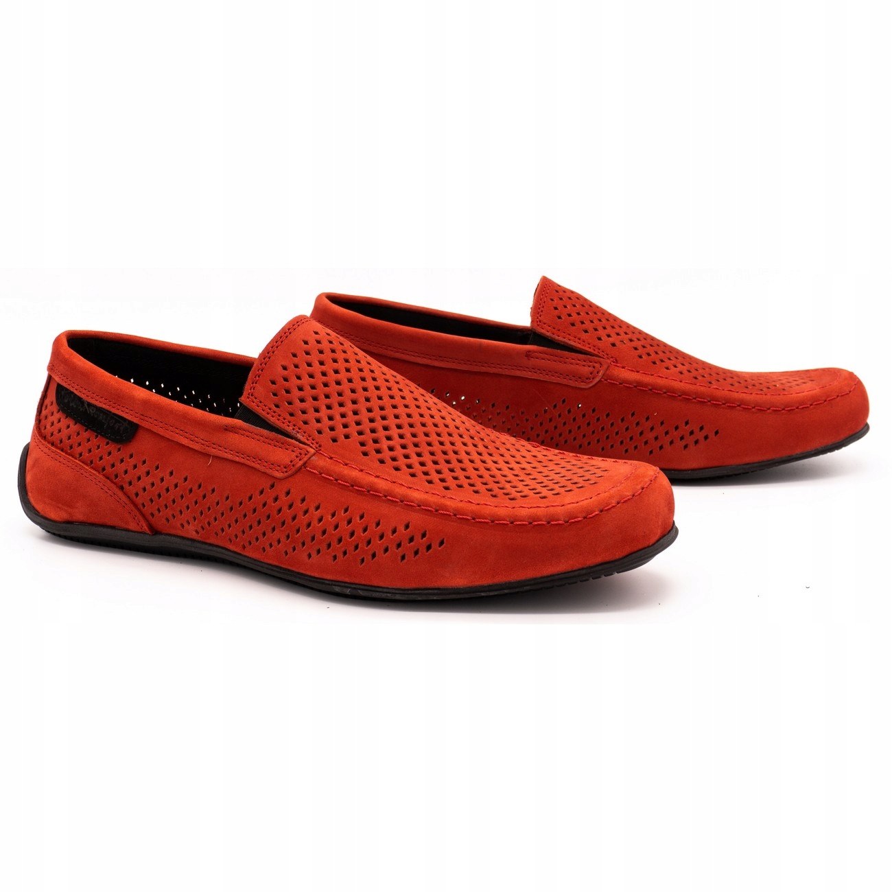 

Buty Męskie Mokasyny Skórzane 2105P Czerwony 44