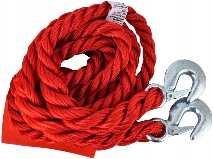 LINA LINKA HOLOWNICZA PLECIONA Z HAKAMI 4M 4000KG