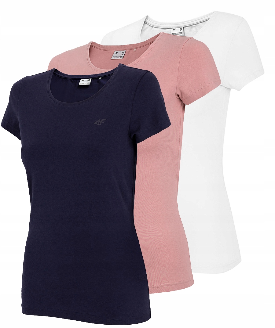 

4F Zestaw Koszulka Damska T-shirt 3 Sztuki S