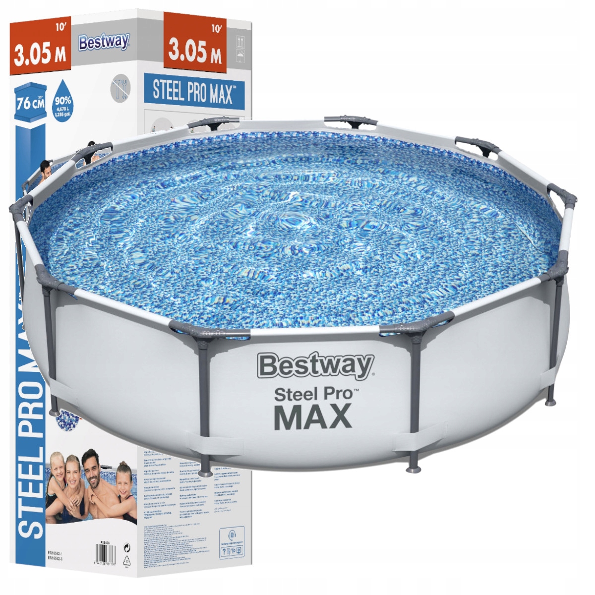 Roštový bazén pre deti záhradný 305 x 76 cm Nový Model 2025 Bestway 56406