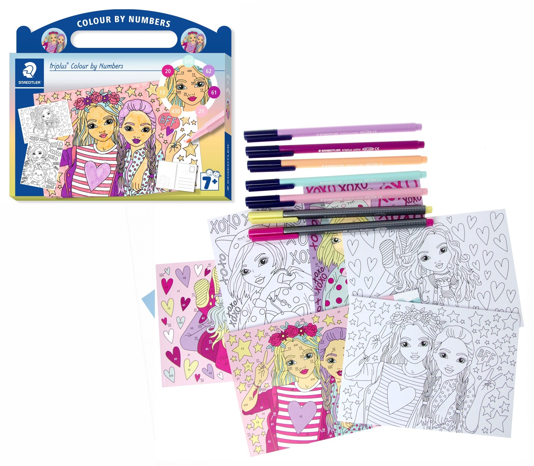 Zestaw Triplus Kolorowanie po numerach Moda "Fashion" Staedtler