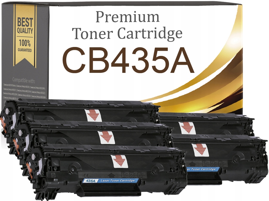 5x Toner 35A XL Pro Tiskárnu Hp Laserjet P1005 P1006 P1007 P1008 P1009 Nový