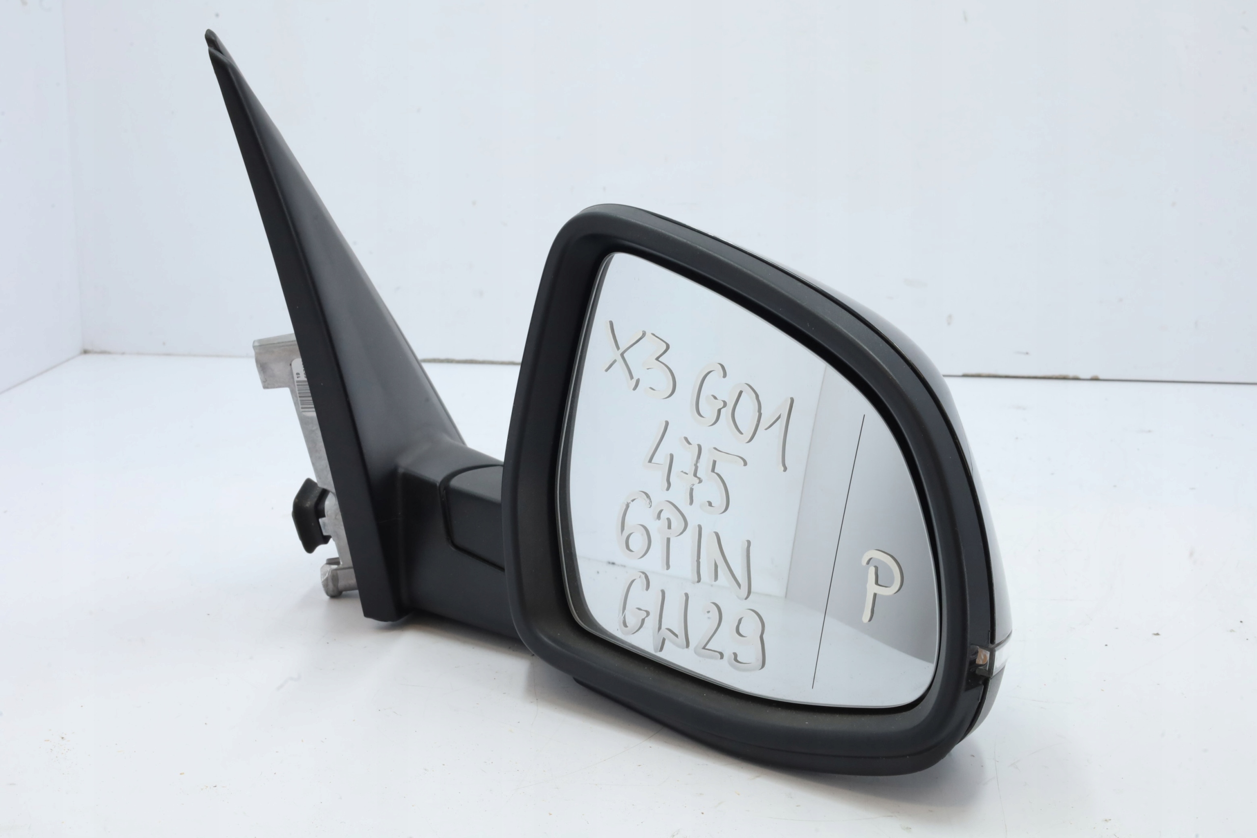 LUSTERKO ZEWNĘTRZNE PRAWE BMW X3 G01 6PIN 475 Strona zabudowy prawa