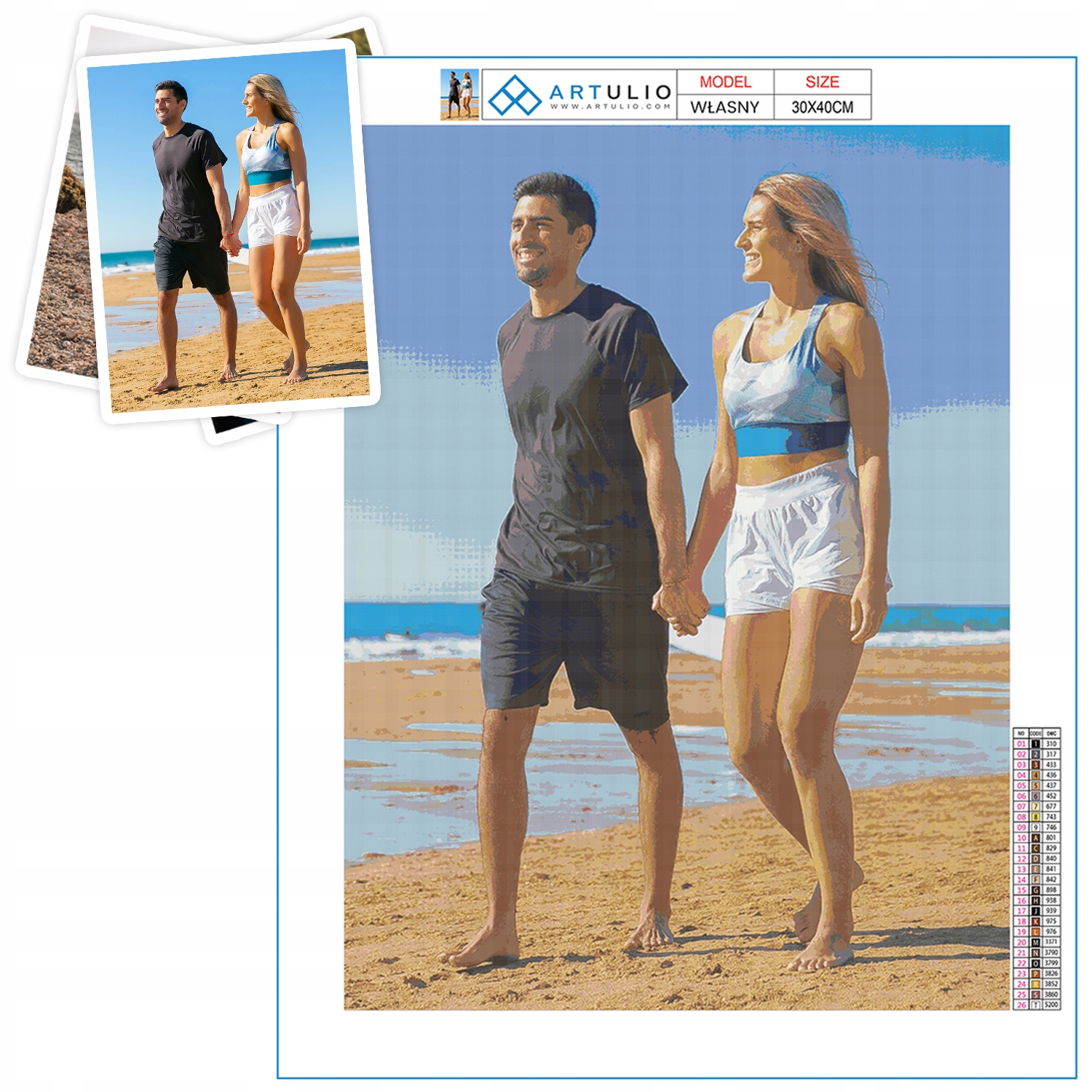 Diamantová výšivka z vlastní fotografie diamond painting custom mozaika 5d