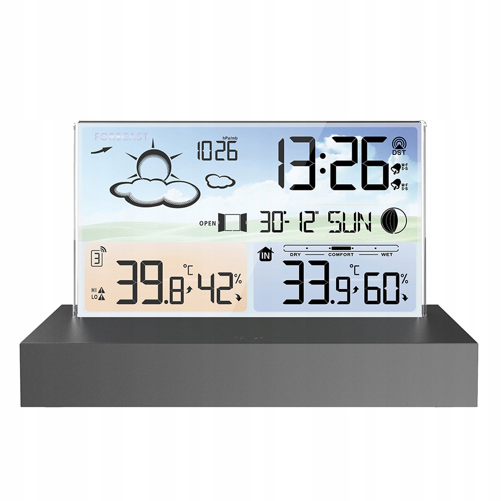 Bezdrátová Meteorologická Stanice, Vlhkoměr, Barometr, Teploměr