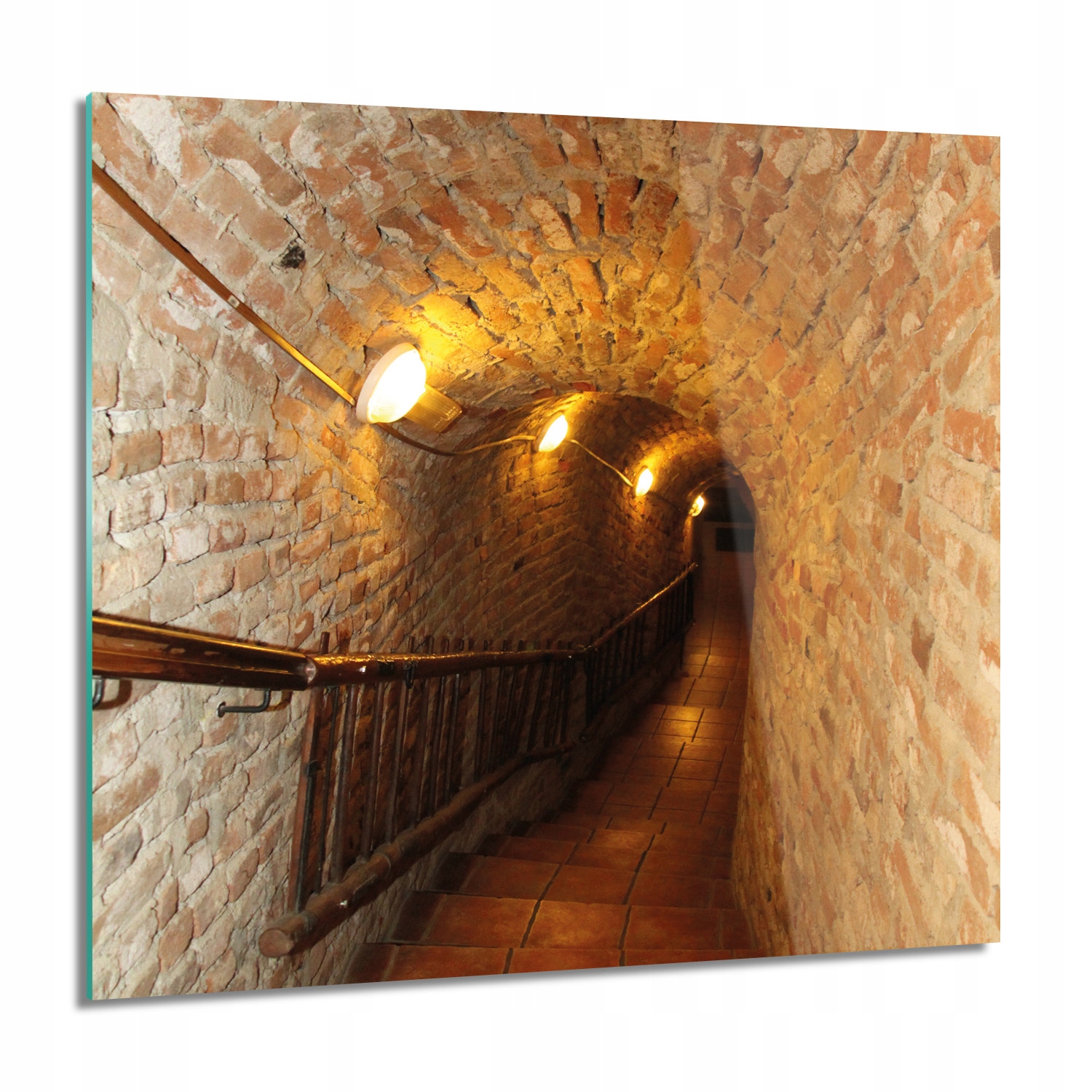 Schody tunel zeď do kuchyně Foto na skle 60x60
