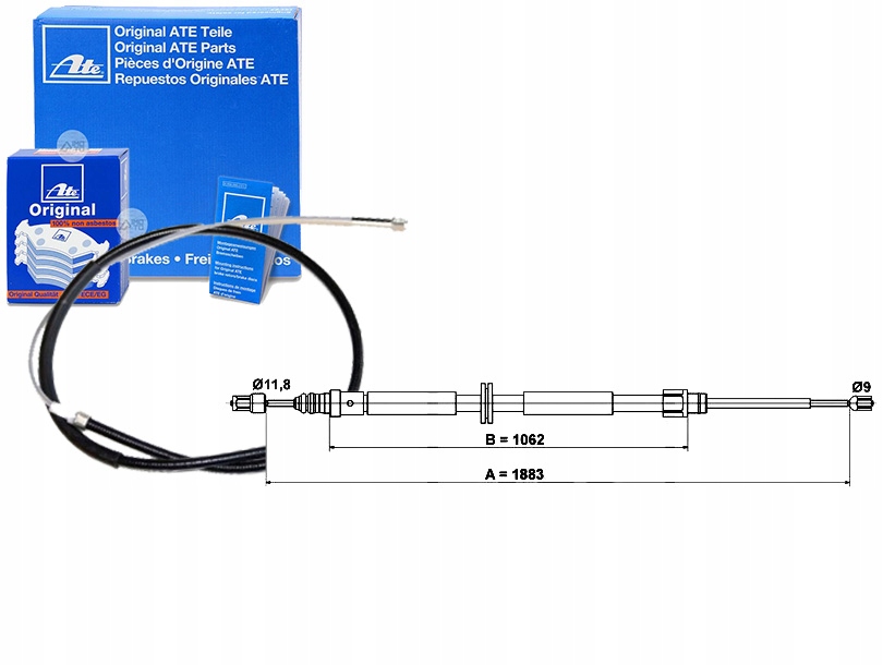 24.3727-1080.2 - КАБЕЛЬ РУЧНОГО ГАЛЬМА RENAULT MEGANE III 1.2-2.0 D