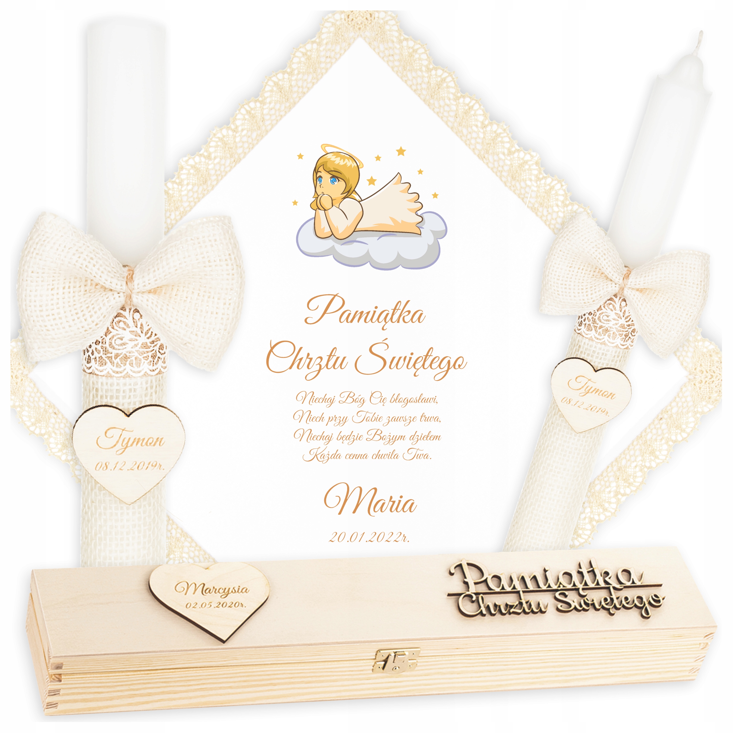 

Świeca Na Chrzest Pudełko Szatka Do Chrztu Aniołek