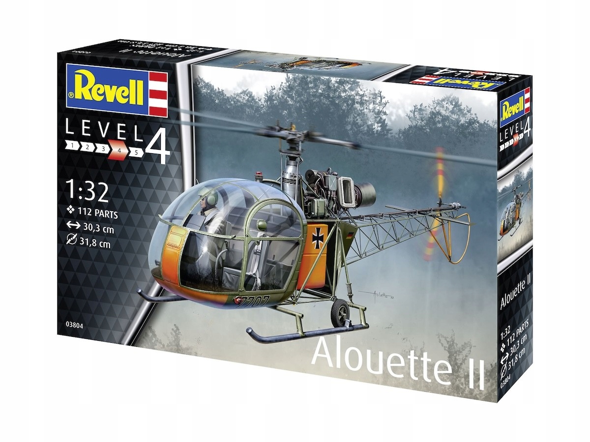 1:32 Alouette II vrtulník Revell 03804