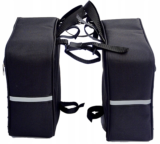 TORBA NA BAGAŻNIK ROWEROWY, SAKWA 2x10L - czarna Marka Ozier