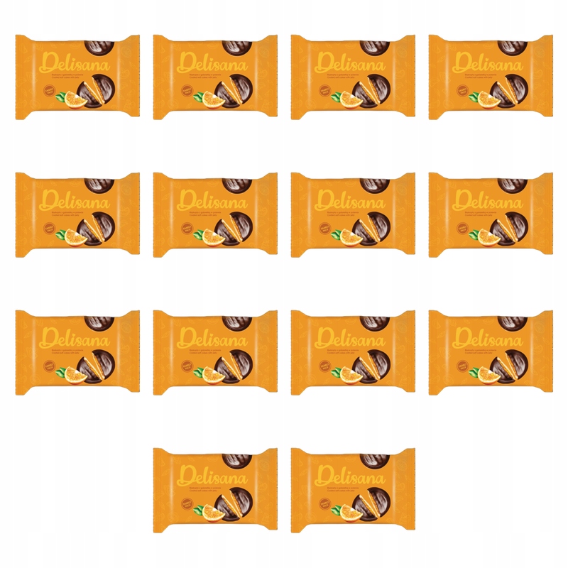 Delisana piškoty s pomerančovým želé v polevě 300 g X14