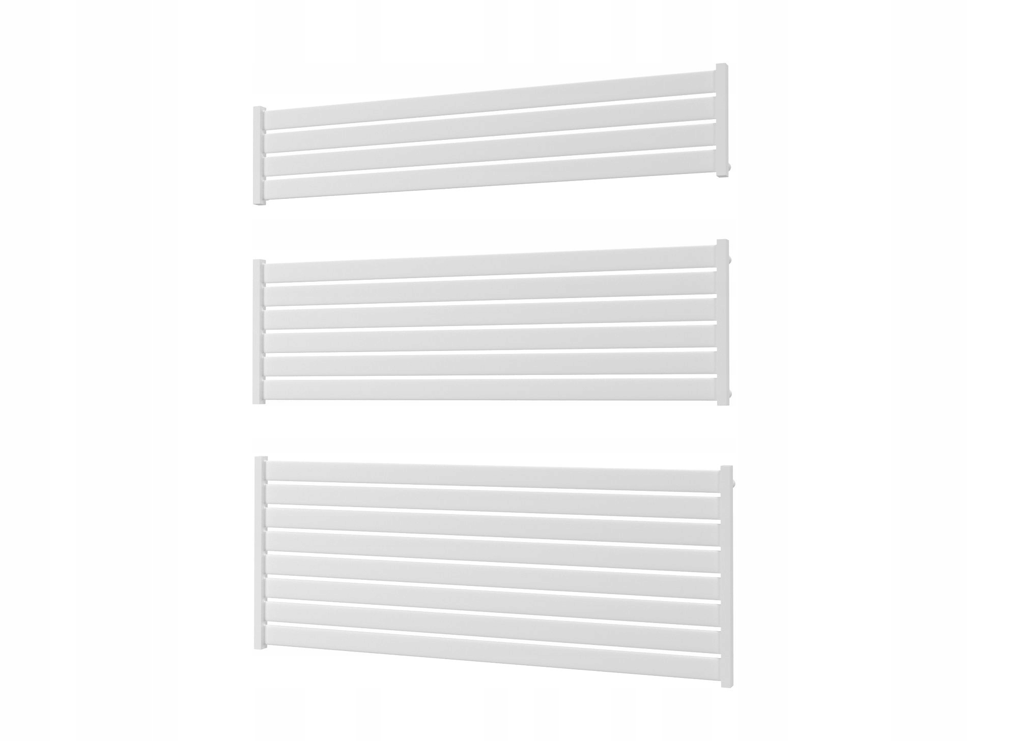 Dekorativní horizontální radiátor Eger 100/30 Bílý Mat
