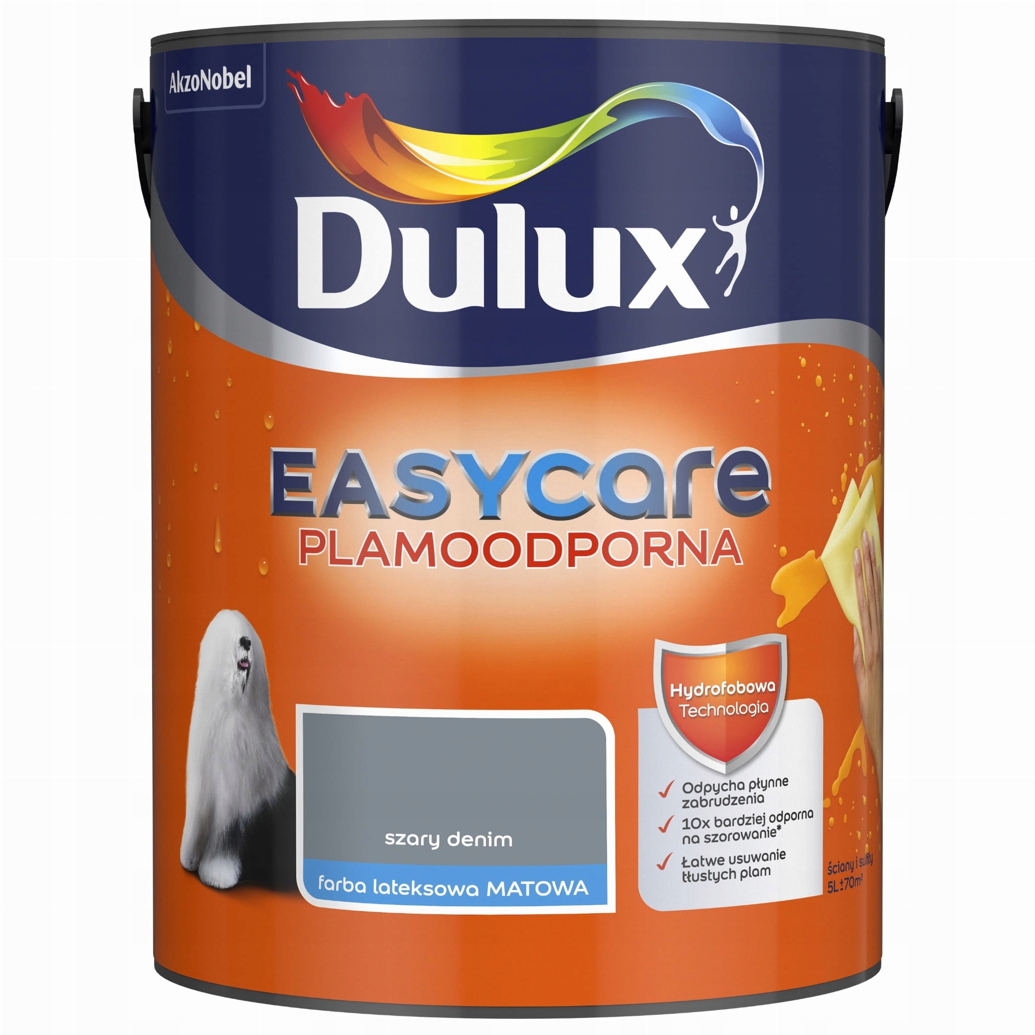 DULUX EASYCARE 5L - Szary Denim