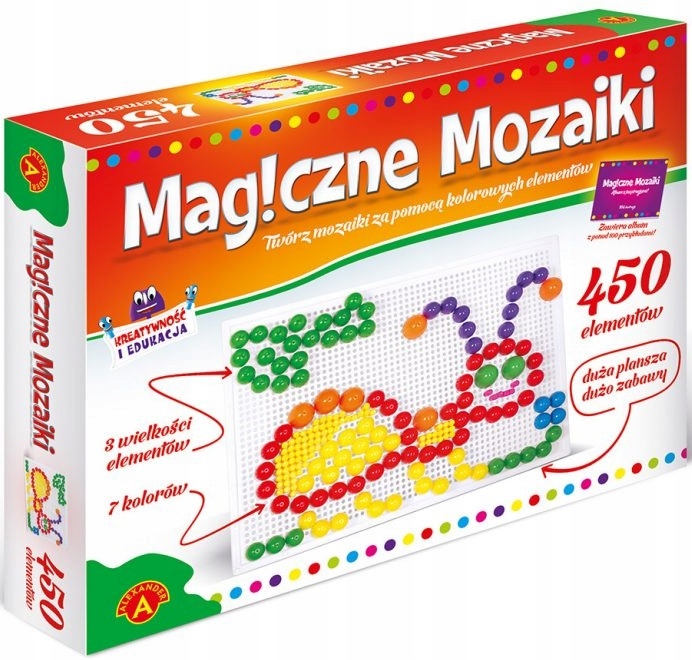 

Zabawka Edukacyjna Magiczne Mozaiki 450el Alexande