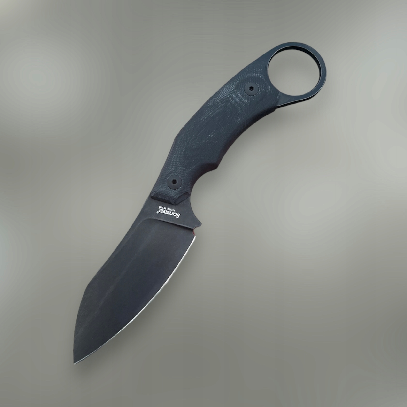 Nůž LionSTEEL H1 Black Pvd Stonewashed M390 Black G10 Kydex