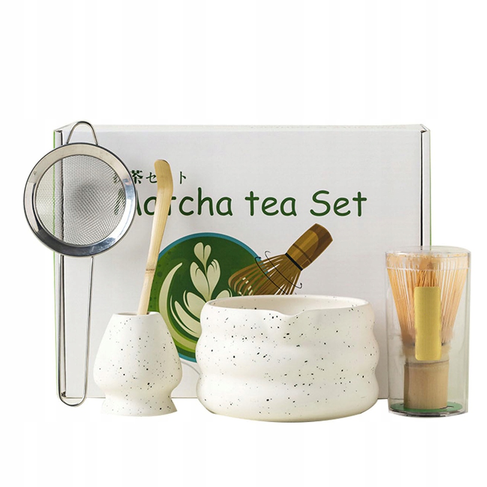 Levně Sada Pro Přípravu Tradiční Japonské Matchy V Krásném Pouzdře 5 Kusů.