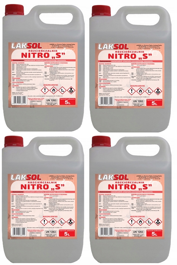 

Rozcieńczalnik Nitro "s" Laksol 20L Techniczne