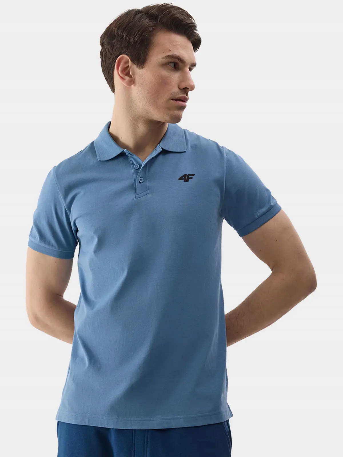 KOSZULKA POLO MĘSKA 4F T-SHIRT POLÓWKA BAWEŁNIANA KOMPLET ZESTAW 3PAK Wzór dominujący bez wzoru