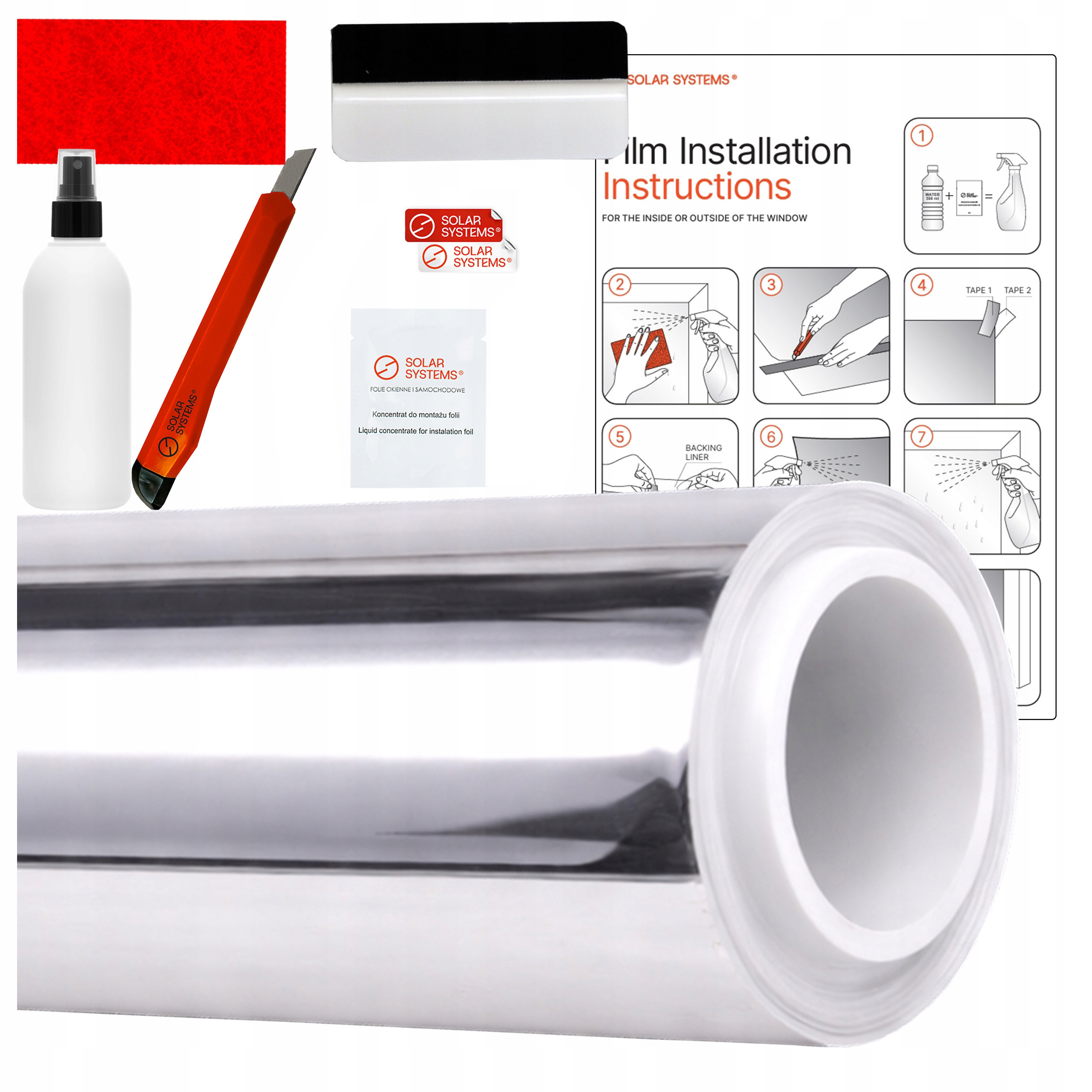 Benátska protislnečná zrkadlová fólia 50 x 700 cm, zrkadlová, samolepiaca