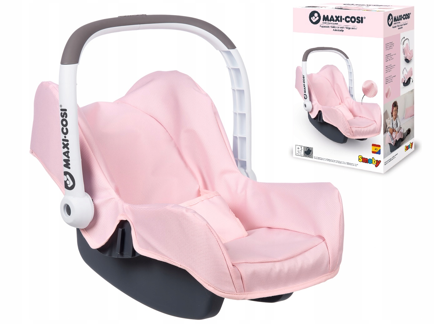 Smoby Nosidełko Fotelik dla Lalek Różowy Maxi Cosi