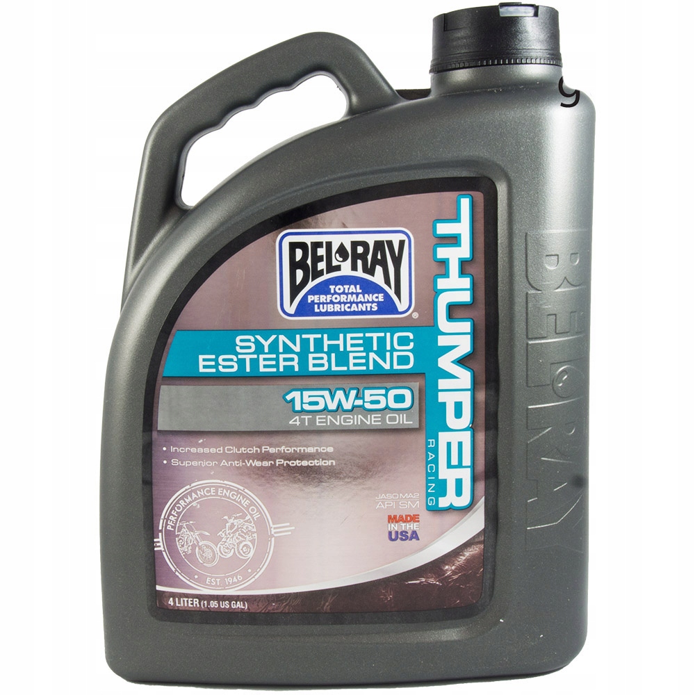 Bel-ray Thumper Racing 4T 15W50 4L półsyntetyczny olej motocyklowy do czt