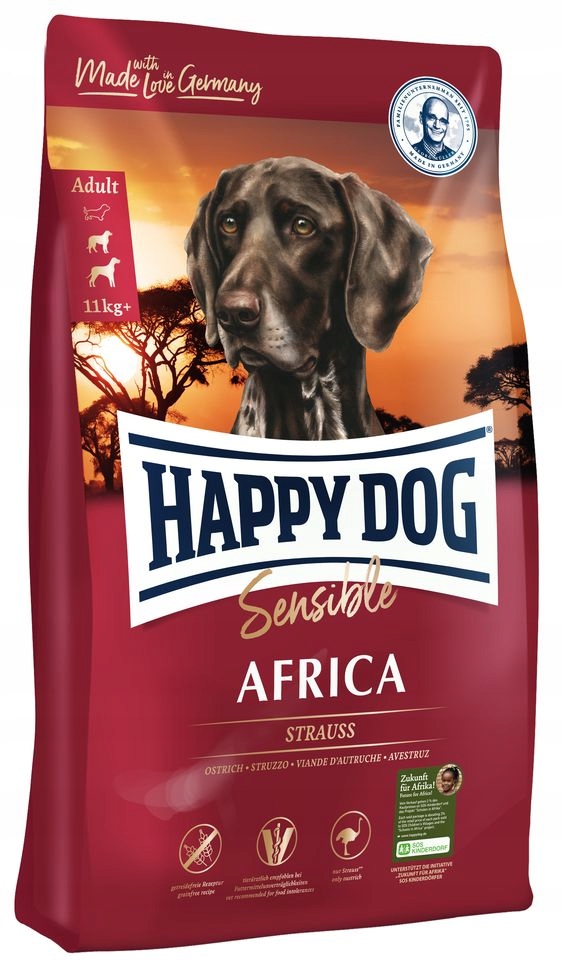Happy Dog Supreme Africa bezobilné suché krmivo pro psa 4 kg