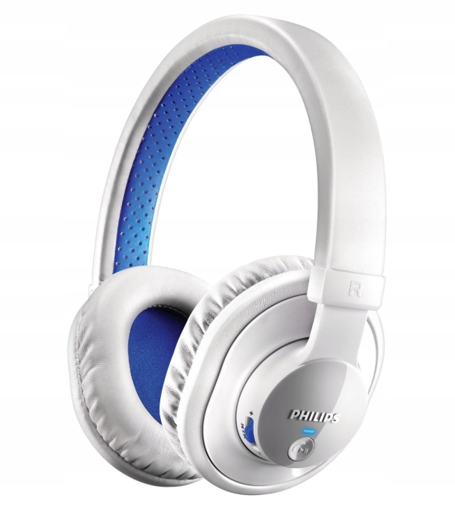 Philips SHB7000 Słuchawki bezprzewodowe Bluetooth nauszne białe