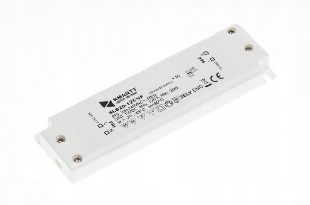 

Zasilacz do Led 20W Slim/flat 12V Smartt trafo