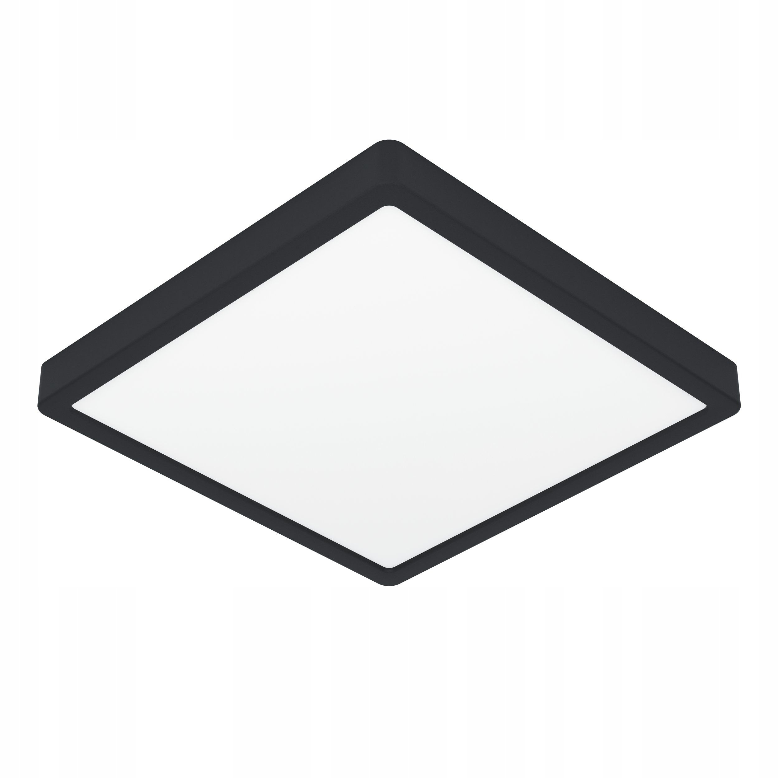 Plafon Led 29cm IP44 Czarny 2700/4000/6500K Fueva 6 kwadrat łazienkowy Eglo