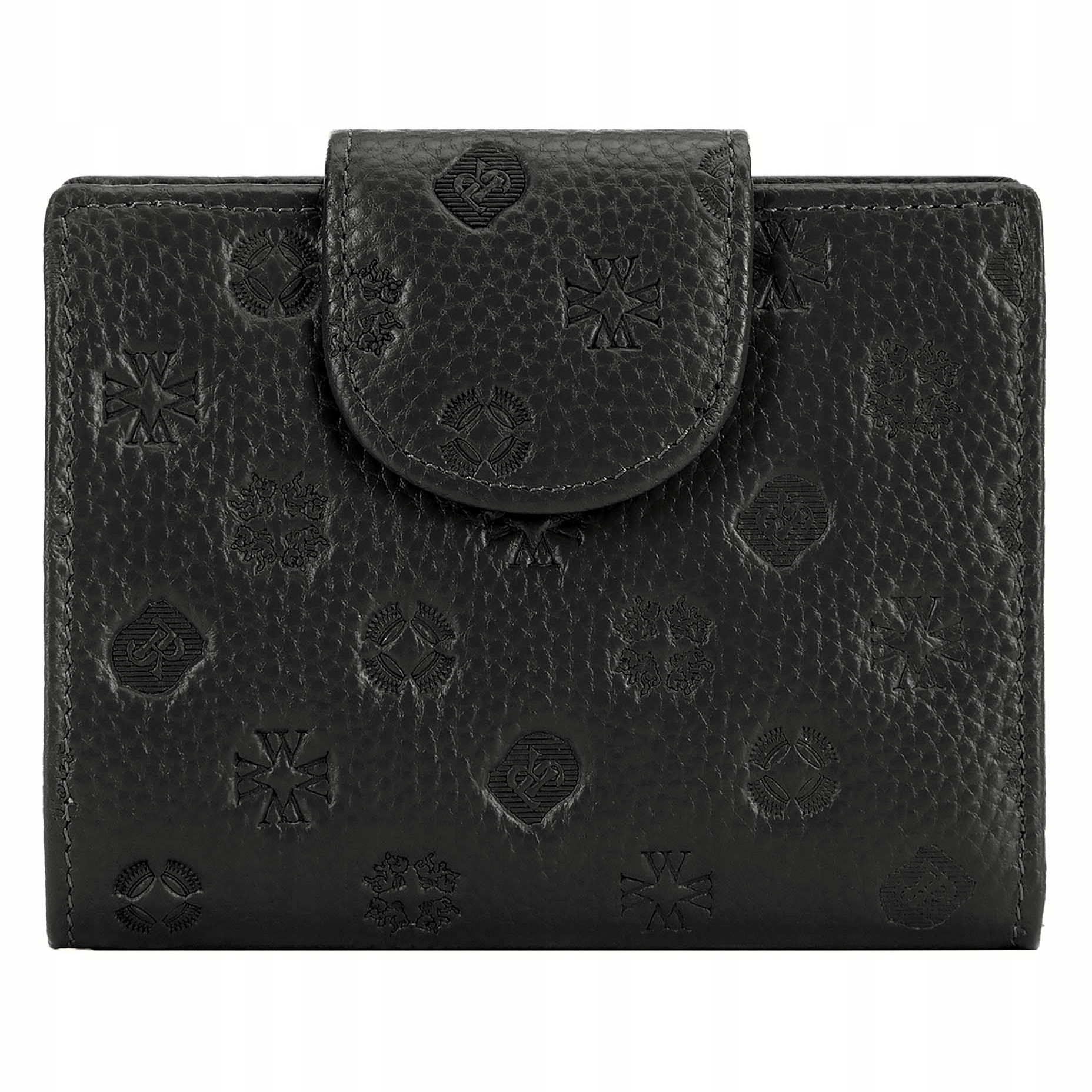 Střední dámská kožená peněženka s vyraženým monogramem Wittchen 99-1E-362-1