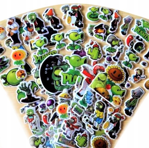 

Naklejki motywacyjne Plants Vs Zombies Rośliny Pvz