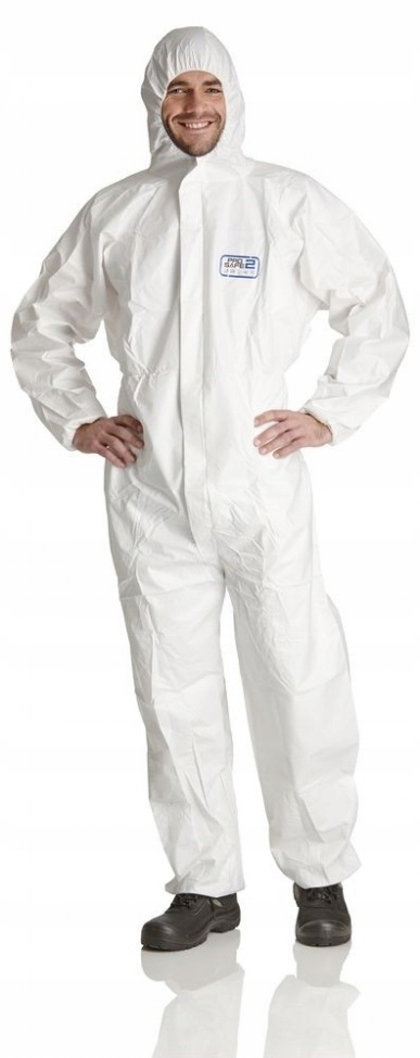 Kombinezon Malarski Ochronny Lakierniczy BIały Chemiczny Ściągacze ProSafe Kod producenta ProSafe PS2