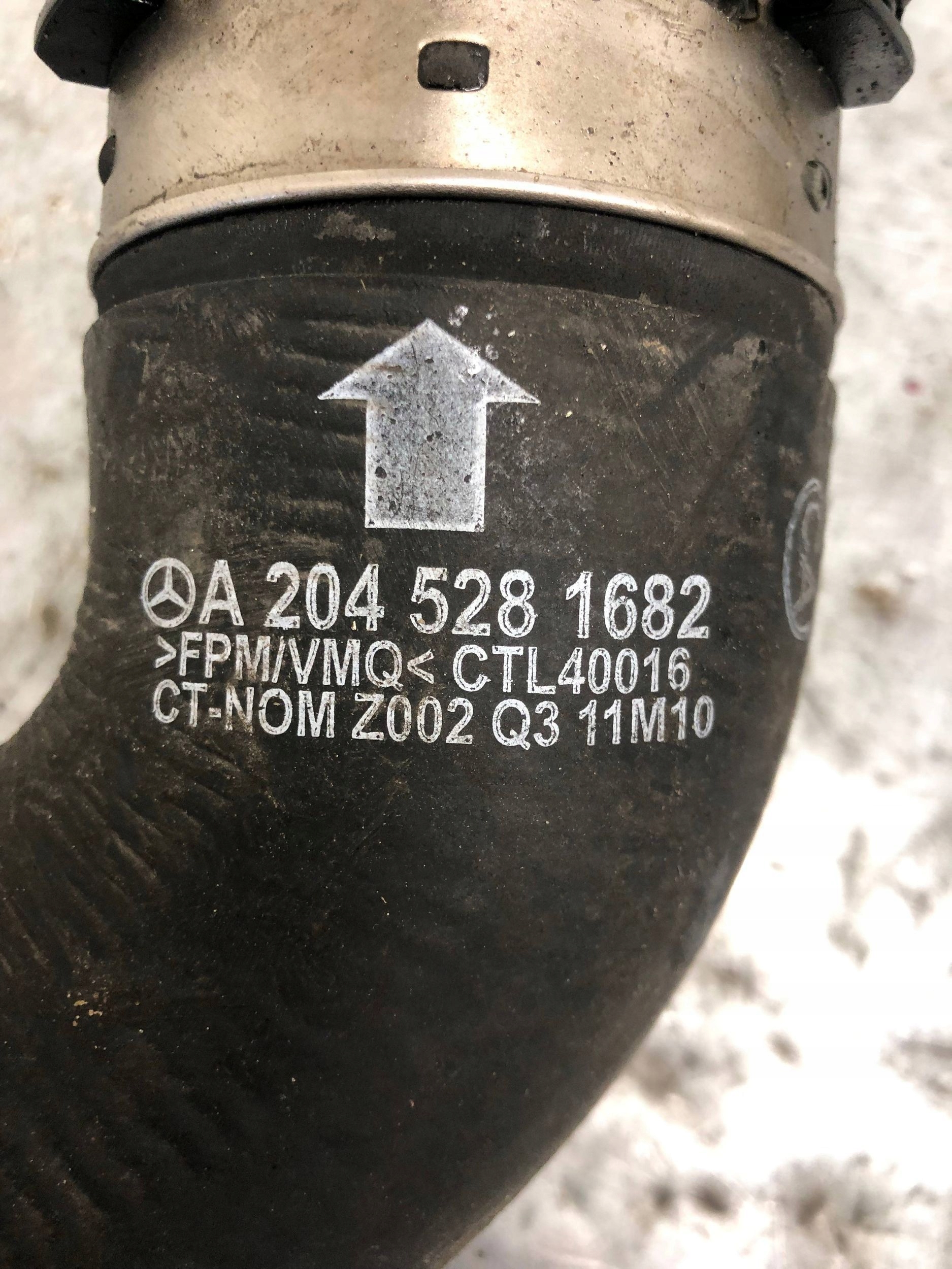 cijev prijenos interkulera MERCEDES W204 A2045281682
