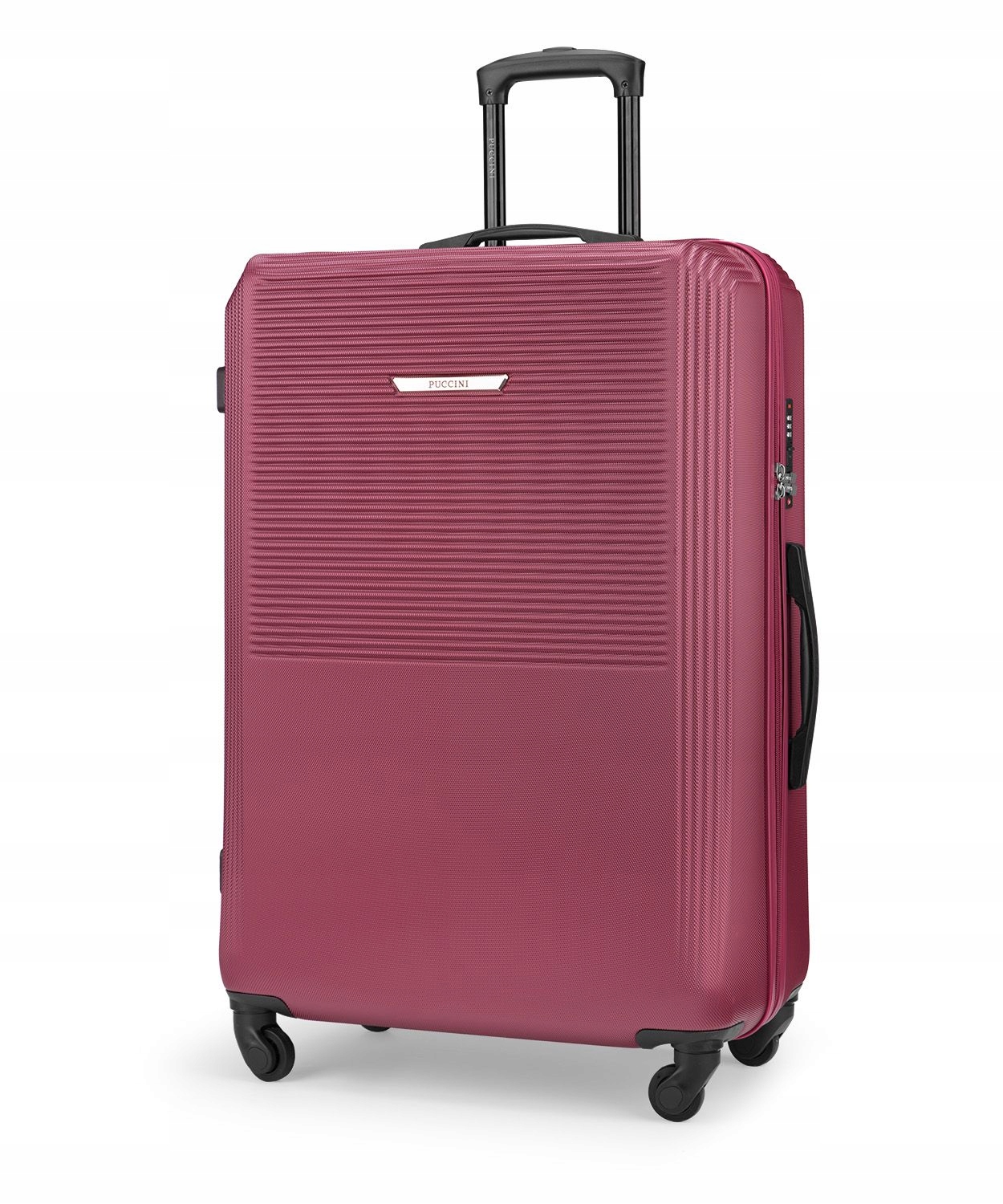 Walizka Duża Podróżna Puccini Bordowa Abs Na Kółkach Twarda ABS025A-3B