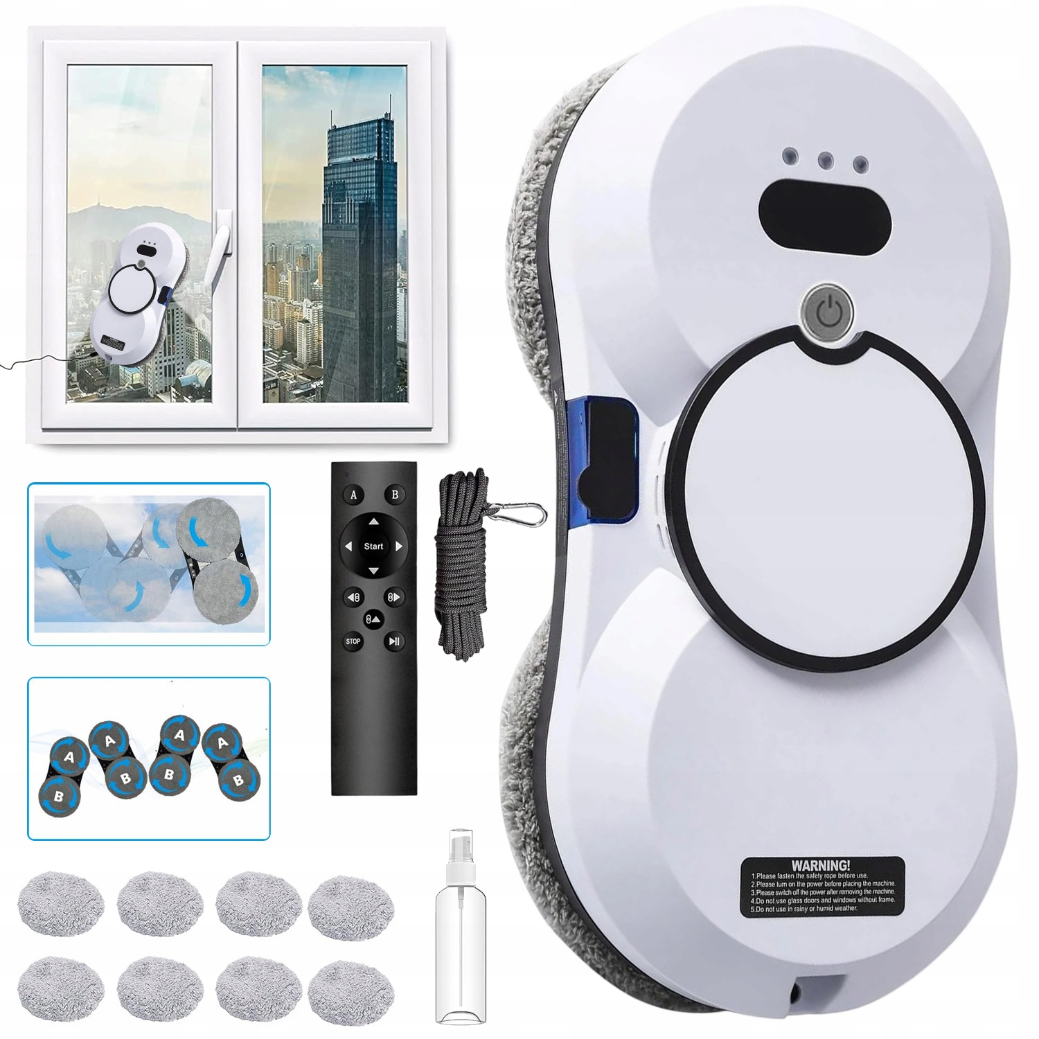 Automatický Robot Na Mytí Oken A Čištění Oken Model Myčka 5600PA