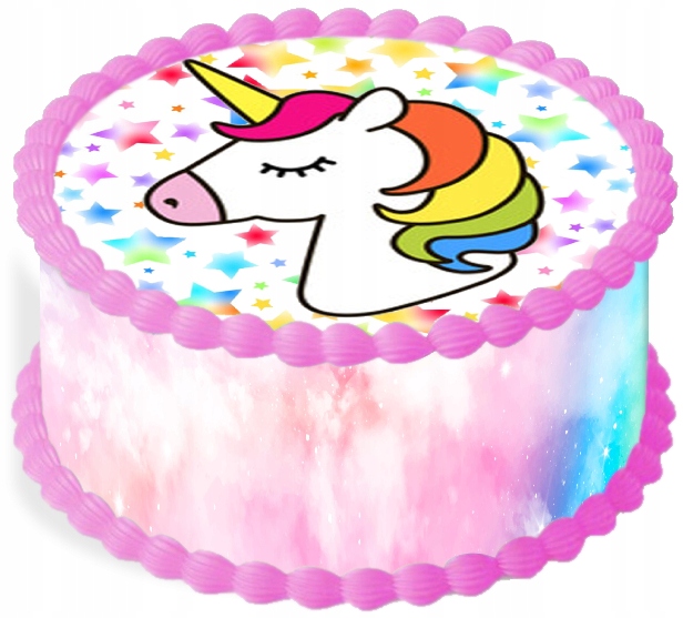 oplatek na dort 29 cm Jednorožec Unicorn Narozeniny