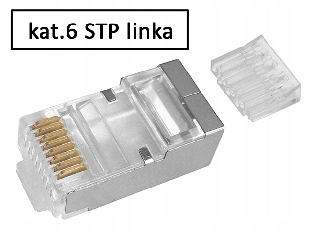 

Wtyk RJ45 Stp kat.6 skrętka linka AWG24-27 10szt