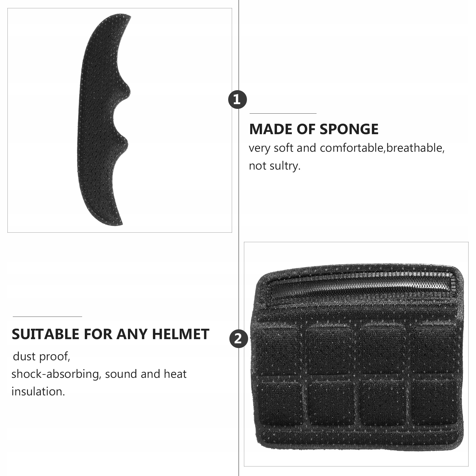 ZESTAW WKŁADEK DO KASKU ROWEROWEGO GĄBKA DO WYŚCIÓŁKI KASKU WKŁADKI Rodzaj uniwersalny