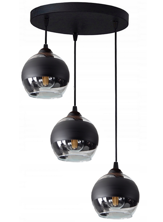 Lustr Stropní Svítidlo Závěsná Stropní Led Lampa Skleněné Koule E27 Moderní