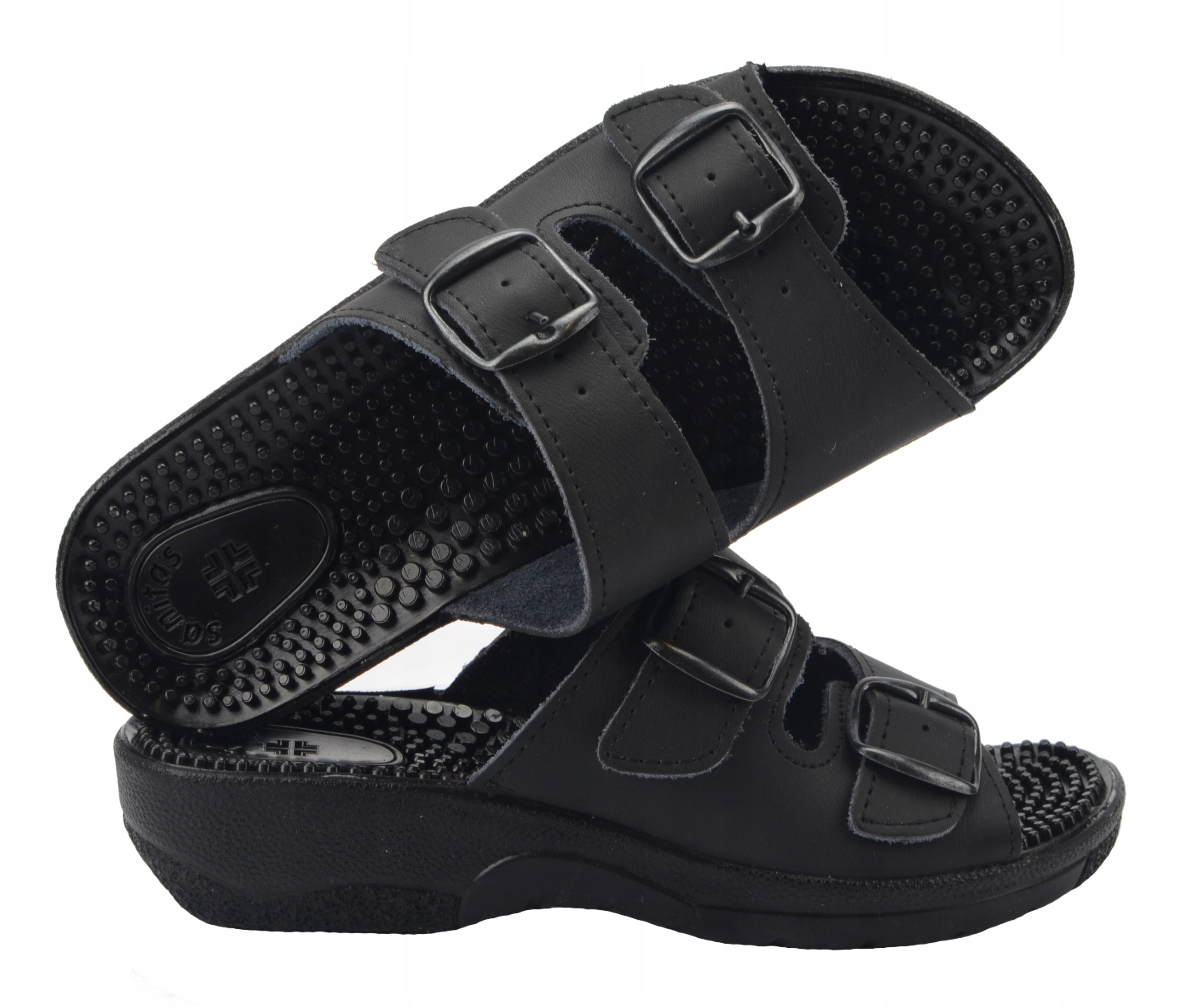 Klapki Damskie Zdrowotne Fakirki Medyczne Skóra 41