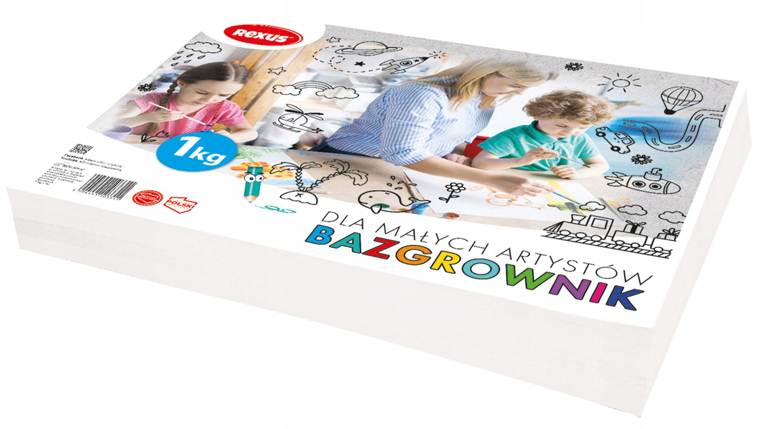 BAZGROWNIK SZKICOWNIK BLOK A4 DLA DZIECI 1KG