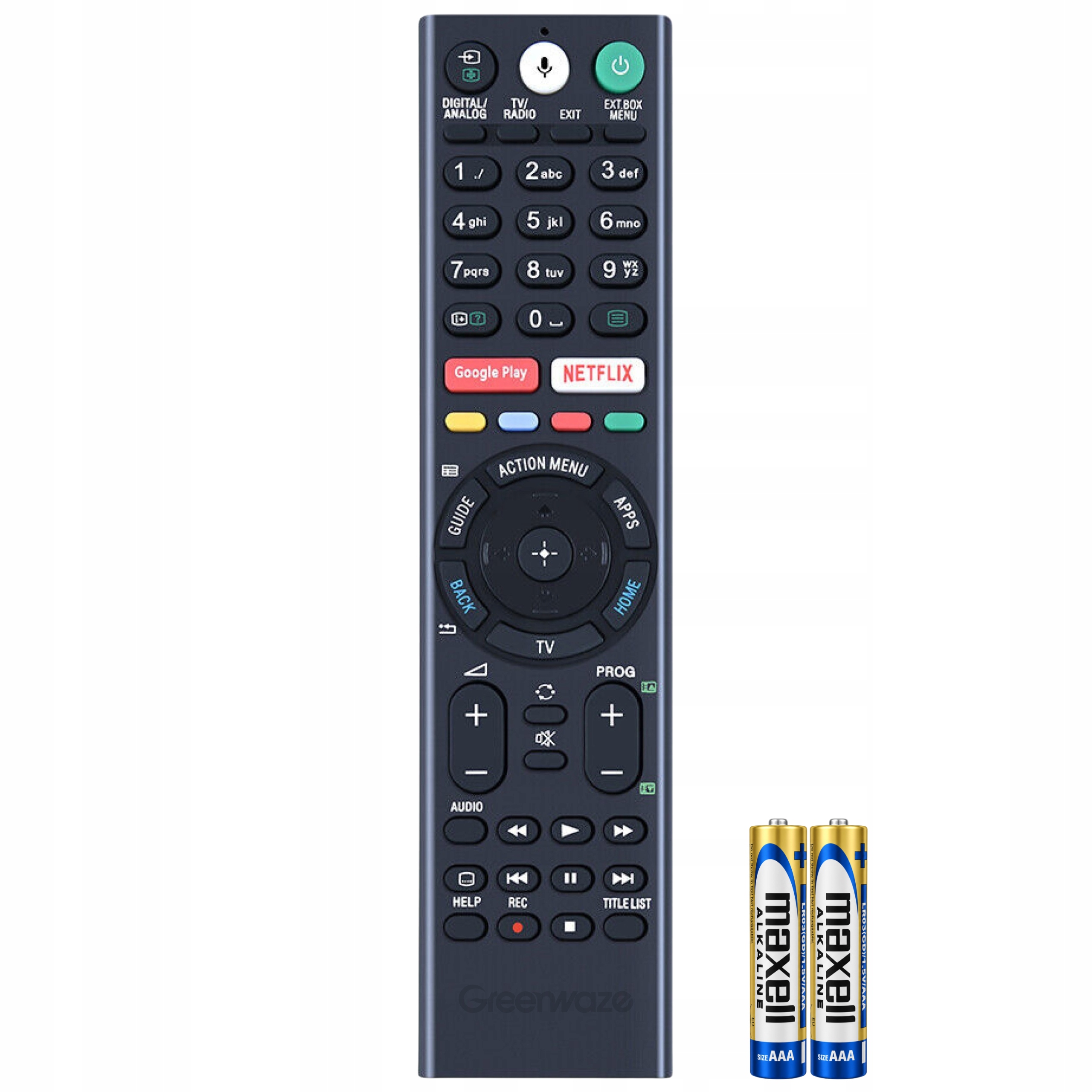 Dálkový Ovladač Pro Sony KD-55X751F KD-55X755F KD-55X757F KD-55X750F KD-55XF8599