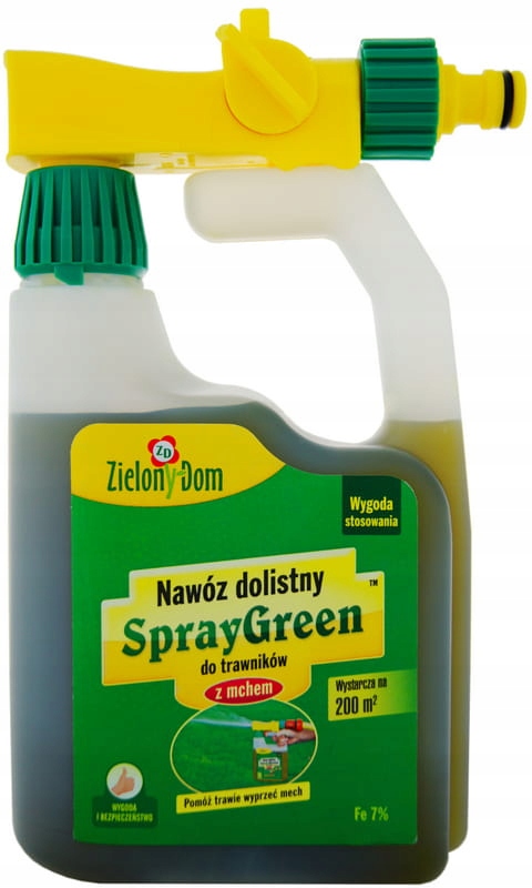 

Nawóz SprayGreen do trawników z mchem 950ml Zielon