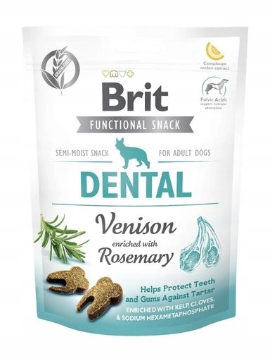 5x Brit Care Dog Functional Snack Dental Jelení maso 150g
