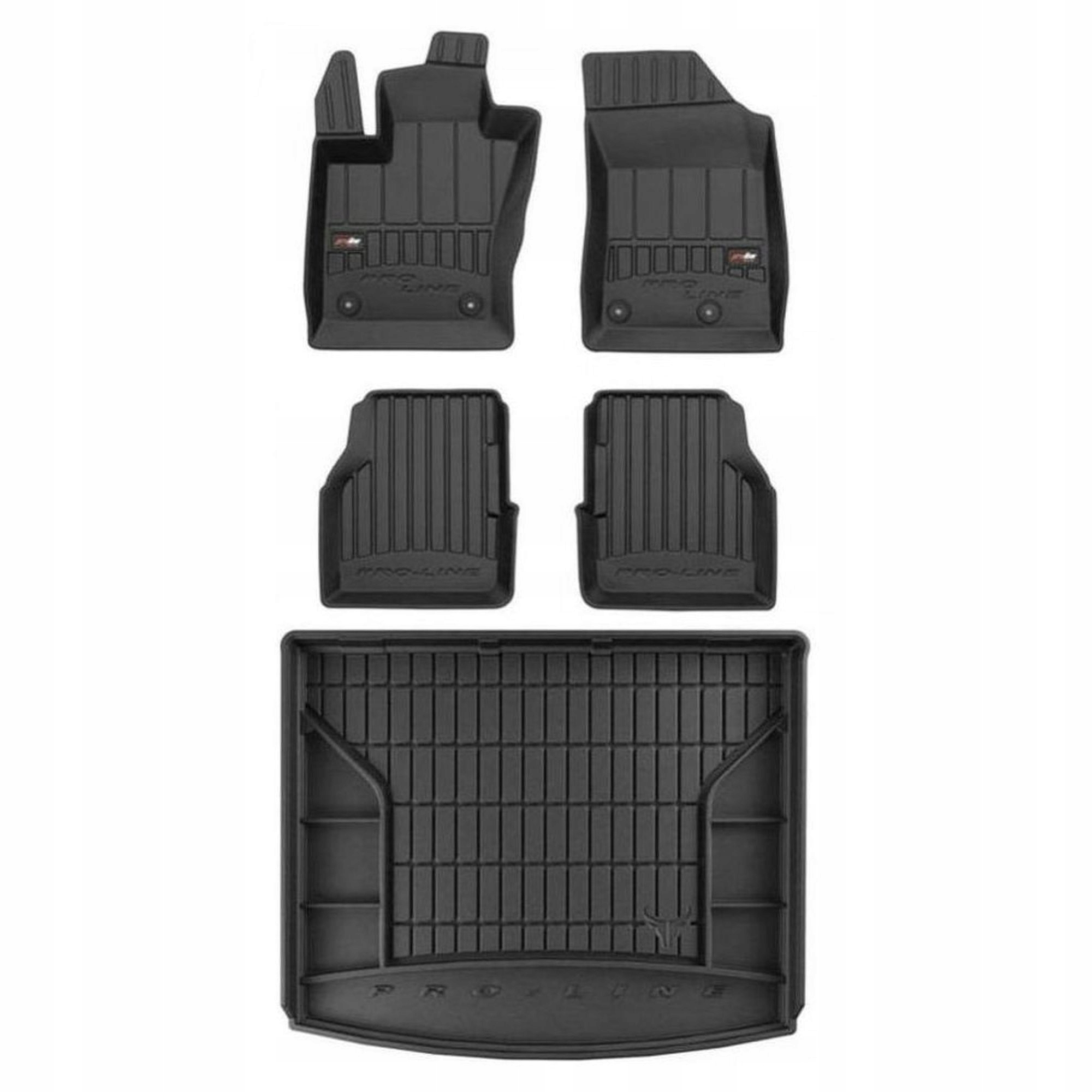 Gumová sada 3D koberčekov a rohoží Jeep Compass II od roku 2016, horná podlaha, baga