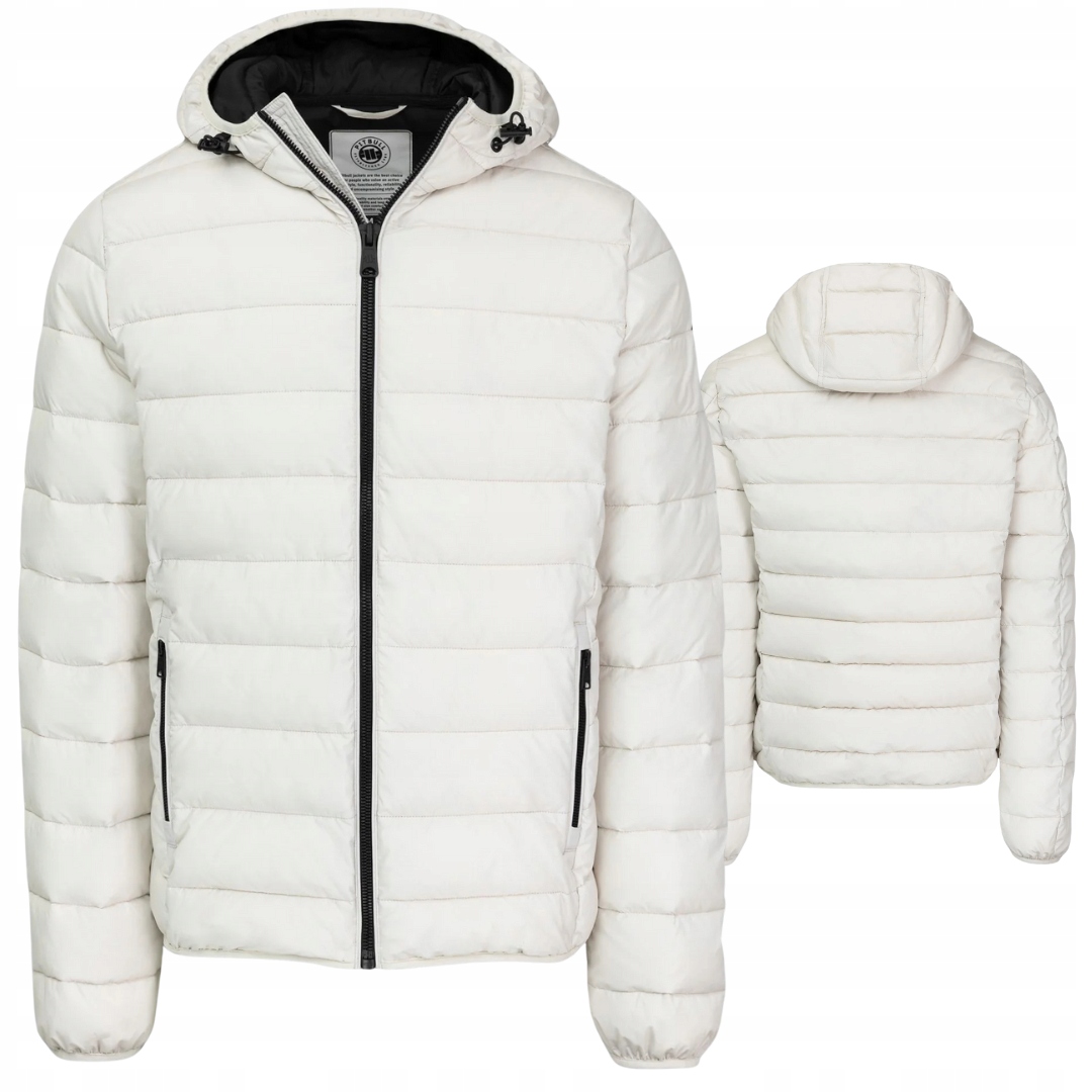 Pitbull West Coast Pánská Zimní Bunda S Kapucí Seacoast III Bílá 3XL