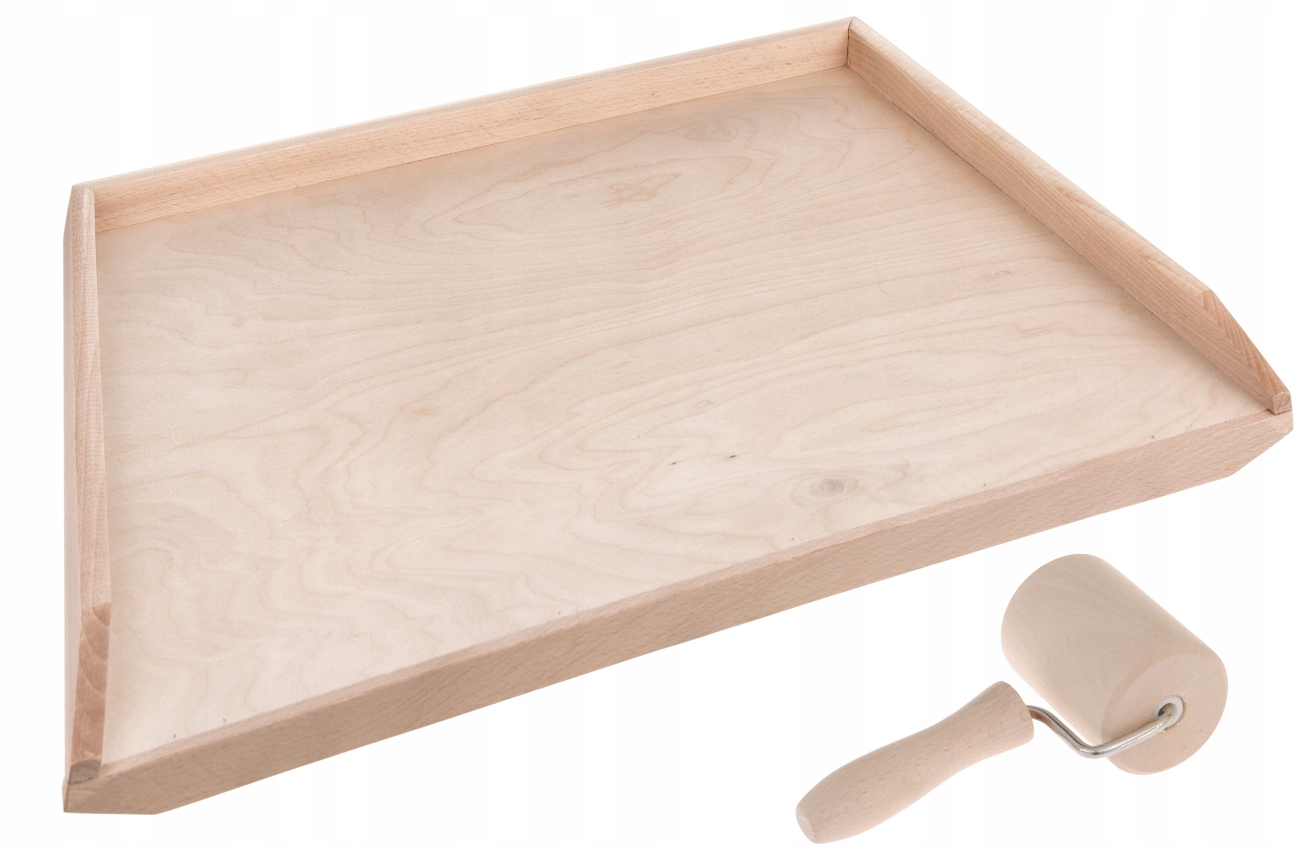 

XXL Duża Jednostronna Stolnica Drewniana Wałek