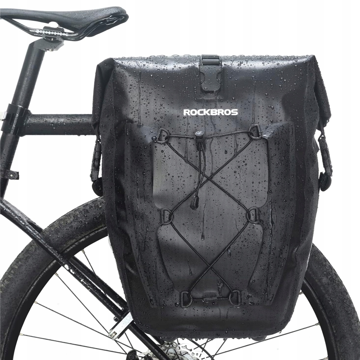 Torba rowerowa na bagażnik, Rockbros, sakwa na rower wodoodporna wytrzymała